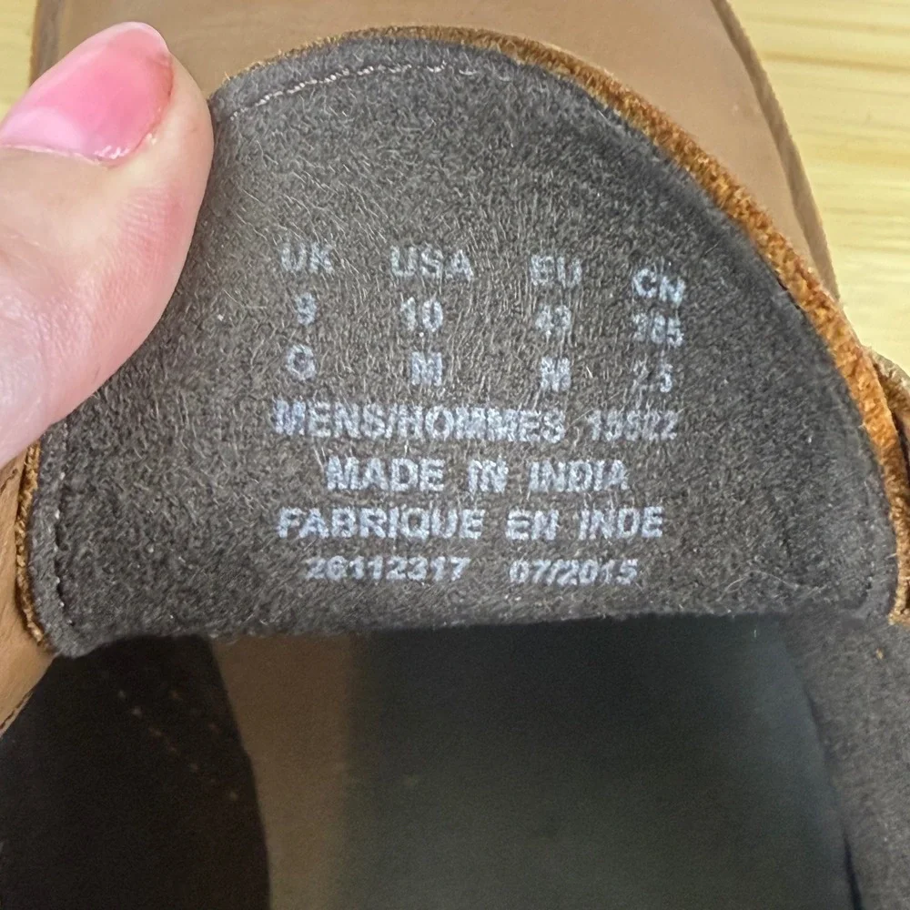 Clarks Desert Boots Mens 10 Tan Leather Good Chukka Lace Up 26112317 Brown